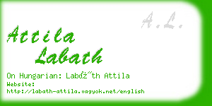 attila labath business card